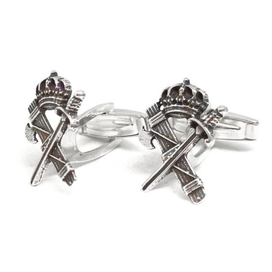 Sub foto Gemelos insignia Guardia Civil plata