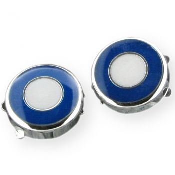 Foto principal Cubreboton azul y blanco